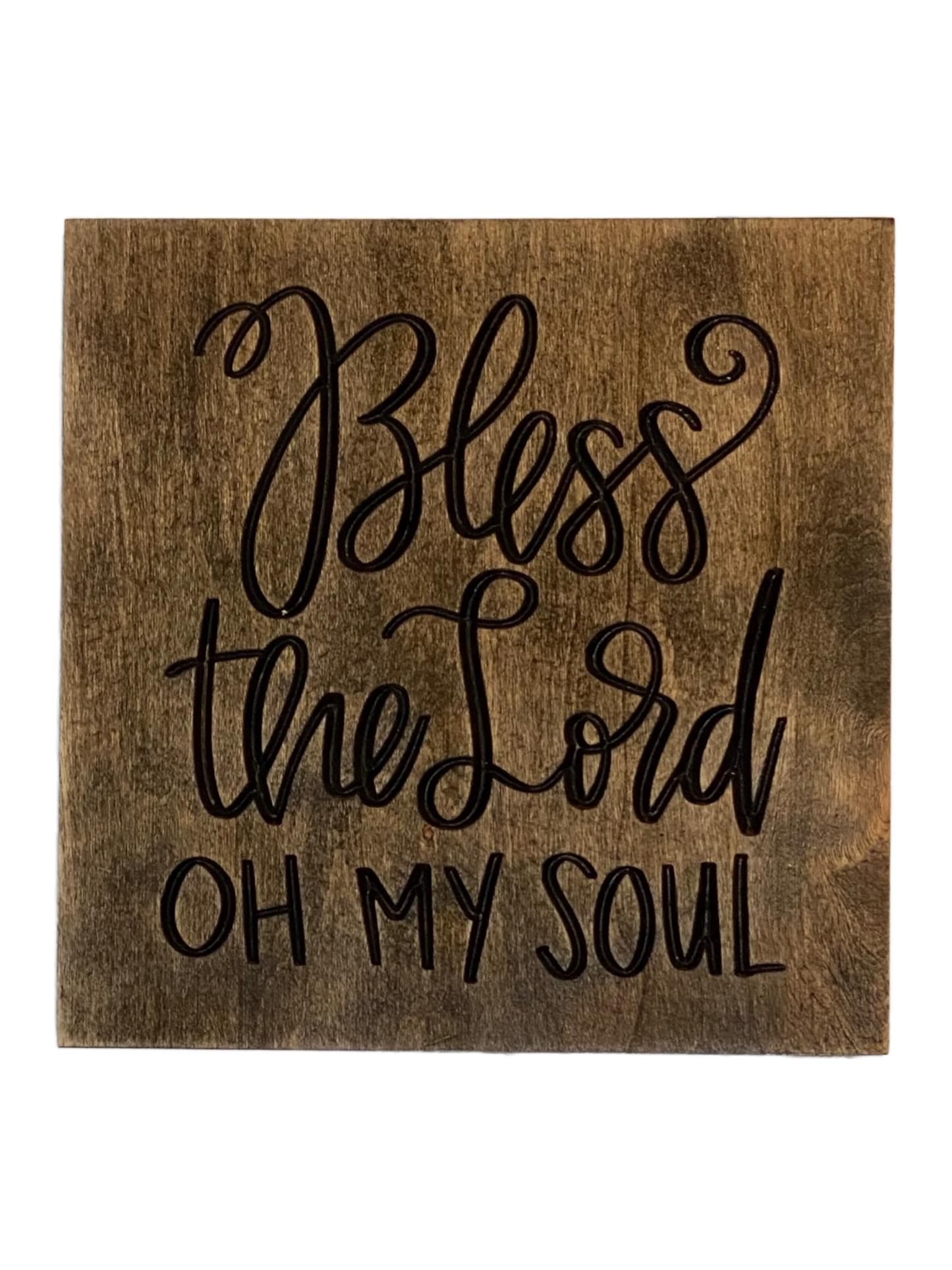 Bless The Lord Oh My Soul Wood Carved Wall Art